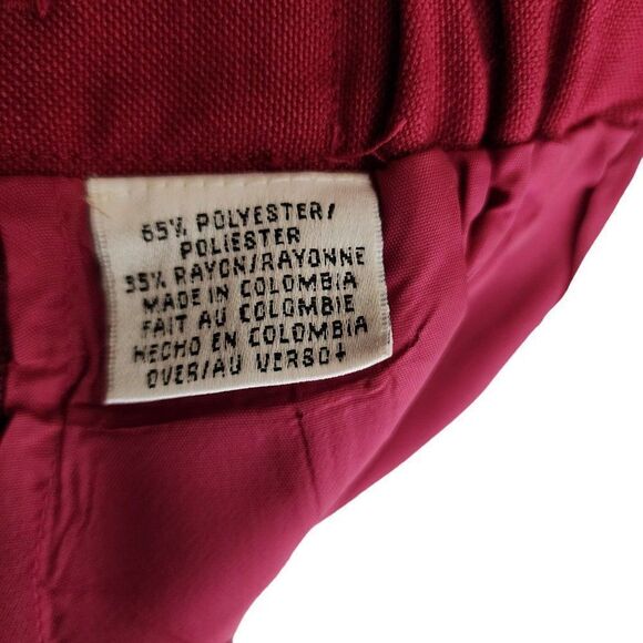 Liz Clairborne Straight Pencil Skirt Back Slit Womens Size Small Pink Fuchsia - Picture 4 of 5